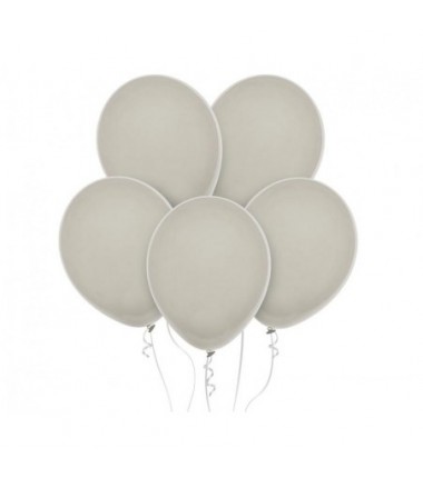 Balony Decomex 28 cm - 11" szare Pastel Sand - 10 sztuk