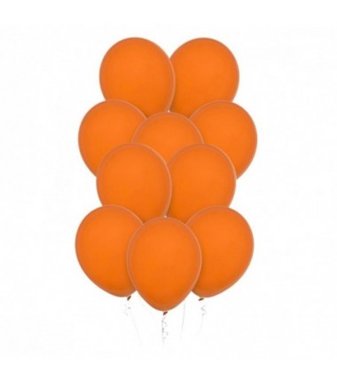 Balony Decomex 28 cm - 11" pomarańczowe Pastel Orange - 10 sztuk
