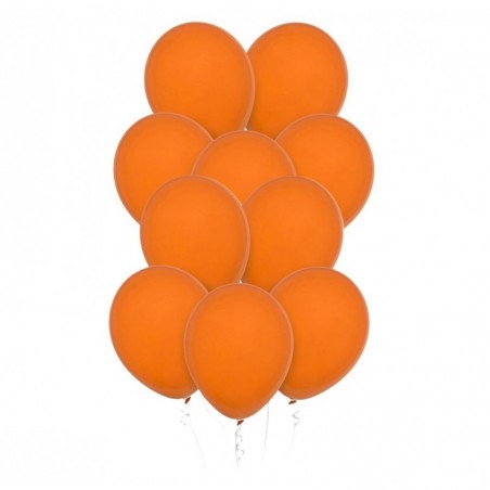 Balony Decomex 28 cm - 11" pomarańczowe Pastel Orange - 10 sztuk