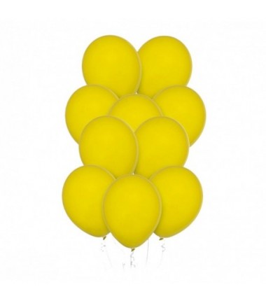 Balony Decomex 28 cm - 11" żółte Pastel Yellow - 10 sztuk