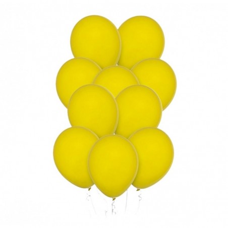 Balony Decomex 28 cm - 11" żółte Pastel Yellow - 10 sztuk