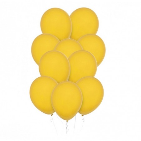 Balony Decomex 28 cm - 11" żółte Pastel Golden Yellow - 10 sztuk