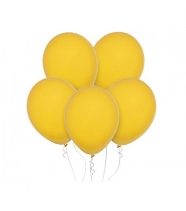Balony Decomex 28 cm - 11" żółte Pastel Golden Yellow - 10 sztuk
