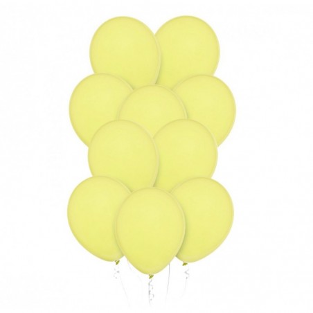 Balony Decomex 28 cm - 11" żółte Pastel Yellowish - 10 sztuk