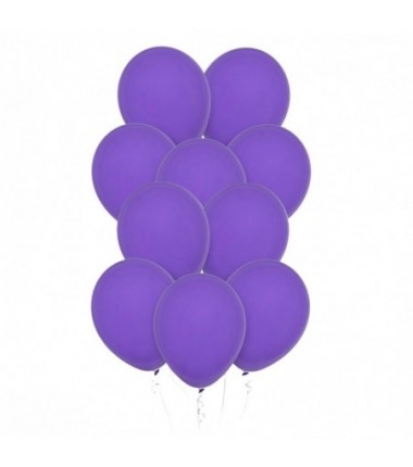 Balony Decomex 28 cm - 11" lawendowe Pastel Lavender - 10 sztuk