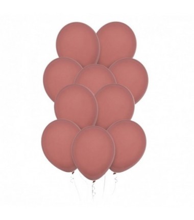 Balony Decomex 28 cm - 11" brudno-różowe Pastel Rose Wood - 10 sztuk