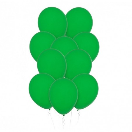 Balony Decomex 28 cm - 11" zielone Pastel Green - 10 sztuk