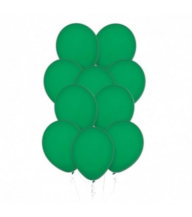 Balony Decomex 28 cm - 11" zielone Pastel Forest Green - 10 sztuk
