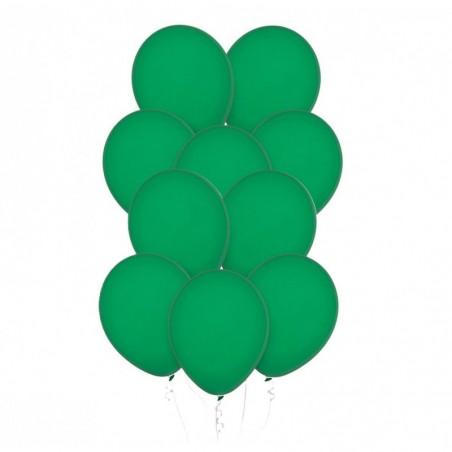 Balony Decomex 28 cm - 11" zielone Pastel Forest Green - 10 sztuk