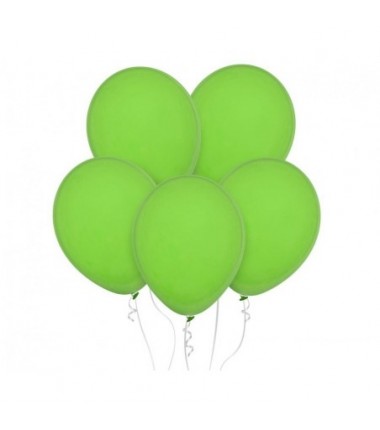Balony Decomex 28 cm - 11" zielone Pastel Lime Green - 10 sztuk