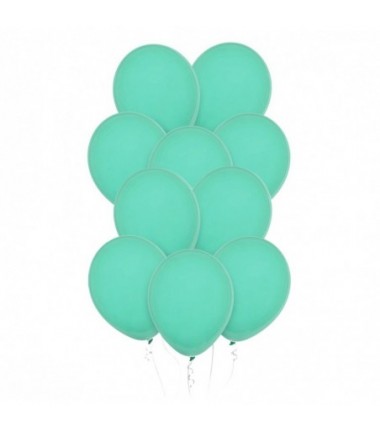 Balony Decomex 28 cm - 11" zielone Pastel Matte Green - 10 sztuk