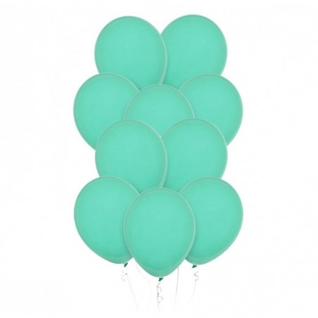 Balony Decomex 28 cm - 11" zielone Pastel Matte Green - 10 sztuk