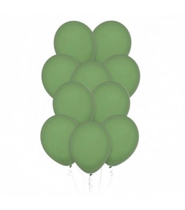 Balony Decomex 28 cm - 11" zielone Pastel Eucalyptus - 10 sztuk