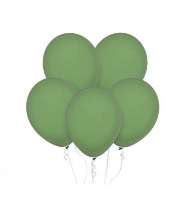 Balony Decomex 28 cm - 11" zielone Pastel Eucalyptus - 10 sztuk