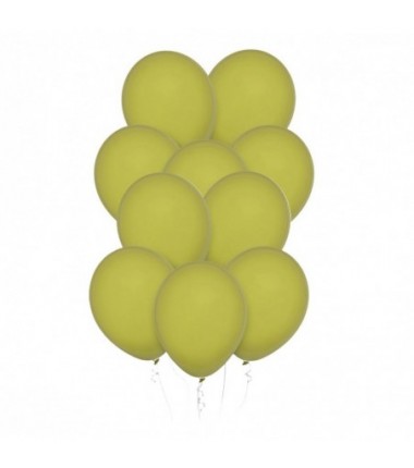 Balony Decomex 28 cm - 11" zielone Pastel Olive - 10 sztuk