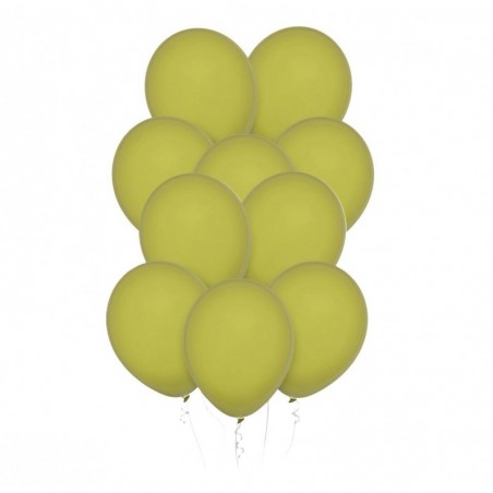 Balony Decomex 28 cm - 11" zielone Pastel Olive - 10 sztuk