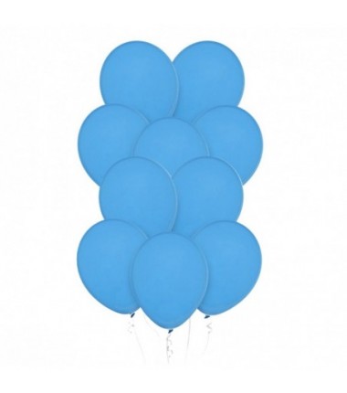 Balony Decomex 28 cm - 11" niebieskie Pastel Baby Blue - 10 sztuk