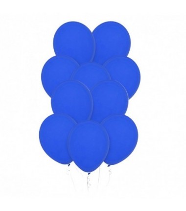 Balony Decomex 28 cm - 11" niebieskie Pastel Royal Blue - 10 sztuk