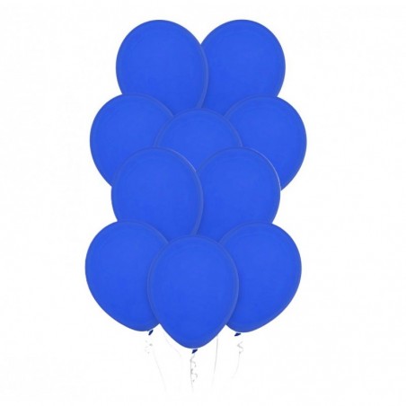 Balony Decomex 28 cm - 11" niebieskie Pastel Royal Blue - 10 sztuk