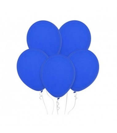 Balony Decomex 28 cm - 11" niebieskie Pastel Royal Blue - 10 sztuk