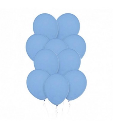 Balony Decomex 28 cm - 11" niebieskie Pastel Sky Blue - 10 sztuk