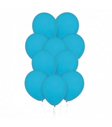 Balony Decomex 28 cm - 11" niebieskie Pastel Tiffany Blue - 10 sztuk