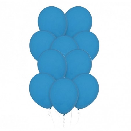 Balony Decomex 28 cm - 11" niebieskie Pastel Dusty Blue - 10 sztuk