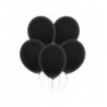 Balony Decomex 28 cm - 11" czarne Pastel Black - 10 sztuk