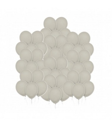 Balony Decomex 28 cm - 11" szare Pastel Sand - 50 sztuk