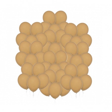 Balony Decomex 28 cm - 11" beżowe Pastel Desert Sand - 50 sztuk
