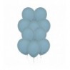 Balony Decomex 28 cm - 11" niebieskie Pastel Storm - 50 sztuk