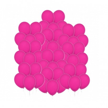Balony Decomex 28 cm - 11" fuksjowe Pastel Fuchsia - 50 sztuk
