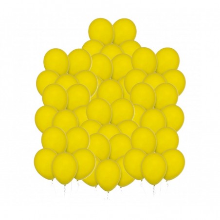 Balony Decomex 28 cm - 11" żółte Pastel Yellow - 50 sztuk