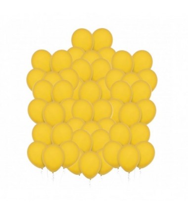 Balony Decomex 28 cm - 11" żółte Pastel Golden Yellow - 50 sztuk