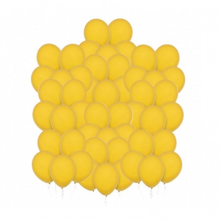 Balony Decomex 28 cm - 11" żółte Pastel Golden Yellow - 50 sztuk