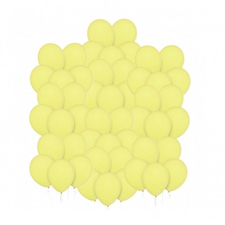 Balony Decomex 28 cm - 11" żółte Pastel Yellowish - 50 sztuk