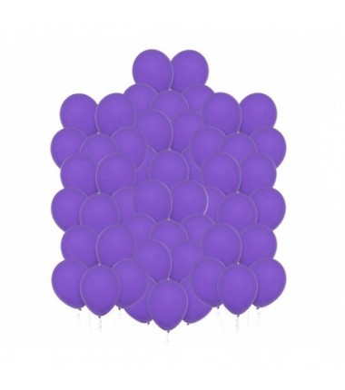Balony Decomex 28 cm - 11" lawendowe Pastel Lavender - 50 sztuk
