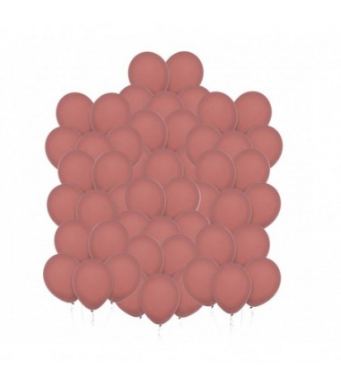 Balony Decomex 28 cm - 11" brudno-różowe Pastel Rose Wood - 50 sztuk