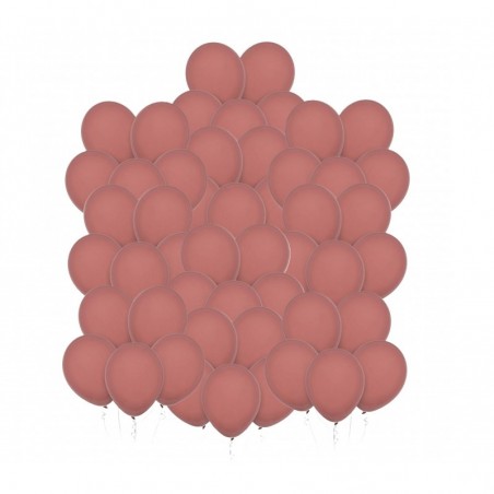 Balony Decomex 28 cm - 11" brudno-różowe Pastel Rose Wood - 50 sztuk