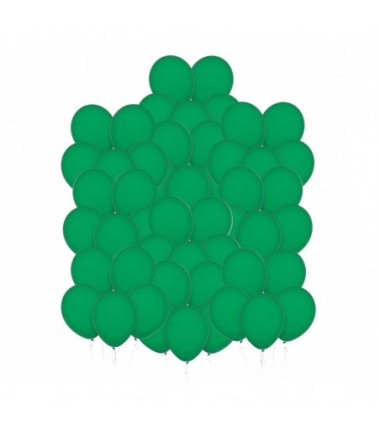 Balony Decomex 28 cm - 11" zielone Pastel Forest Green - 50 sztuk