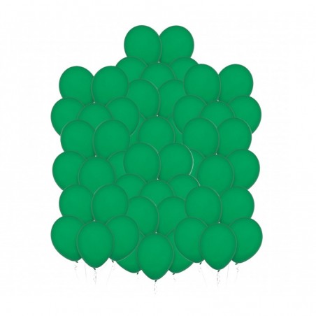 Balony Decomex 28 cm - 11" zielone Pastel Forest Green - 50 sztuk