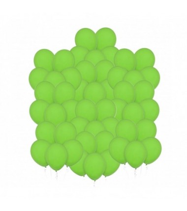 Balony Decomex 28 cm - 11" zielone Pastel Lime Green - 50 sztuk