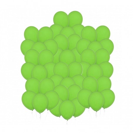 Balony Decomex 28 cm - 11" zielone Pastel Lime Green - 50 sztuk