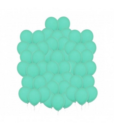 Balony Decomex 28 cm - 11" zielone Pastel Matte Green - 50 sztuk