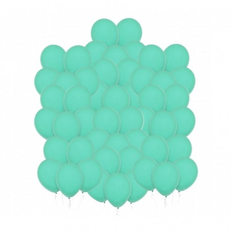 Balony Decomex 28 cm - 11" zielone Pastel Matte Green - 50 sztuk