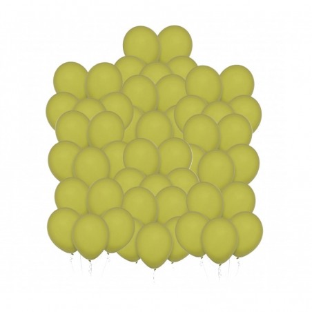 Balony Decomex 28 cm - 11" zielone Pastel Olive - 50 sztuk