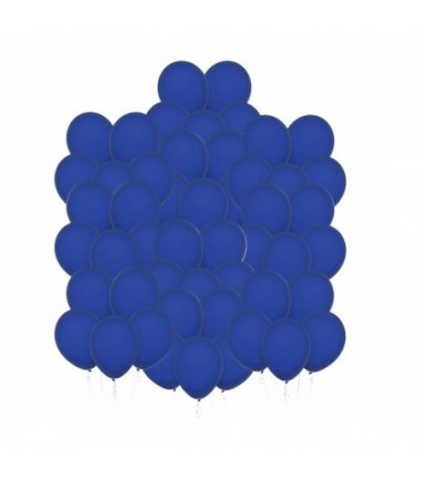 Balony Decomex 28 cm - 11" niebieskie Pastel Midnight Blue - 50 sztuk