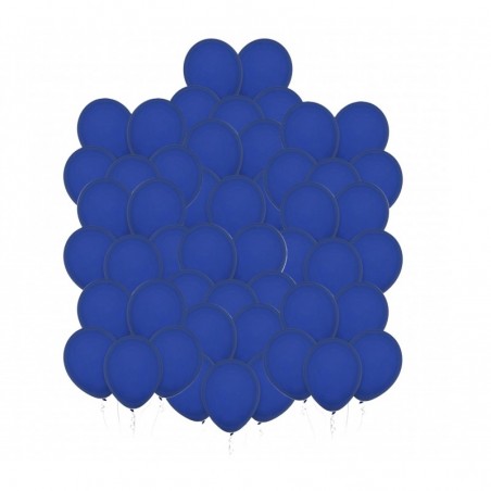 Balony Decomex 28 cm - 11" niebieskie Pastel Midnight Blue - 50 sztuk