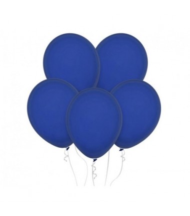 Balony Decomex 28 cm - 11" niebieskie Pastel Midnight Blue - 50 sztuk
