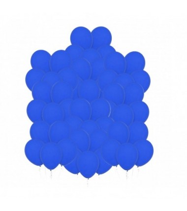 Balony Decomex 28 cm - 11" niebieskie Pastel Royal Blue - 50 sztuk